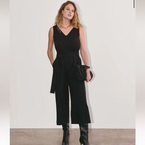 Everlane Black V-Neck Jumpsuit